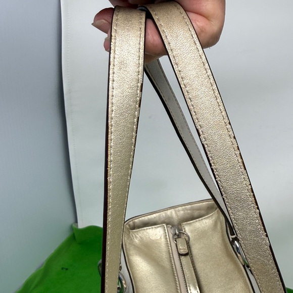 Coach F12343 Ivory and Gold Leather Bag - Picture 9 of 16